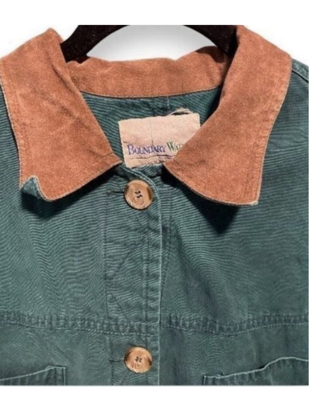 Women’s Boundary Waters Jacket Green L 12/14 Vintage - Picture 3 of 3